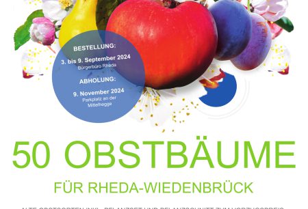 Obstbaumaktion 2024 „50 Bäume für Rheda-Wiedenbrück“
