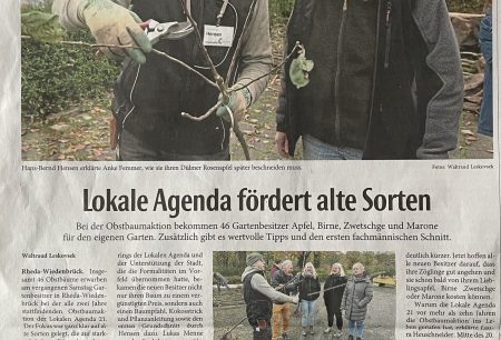 Obstbaumaktion (Bericht der NW vom 11.11.2024)